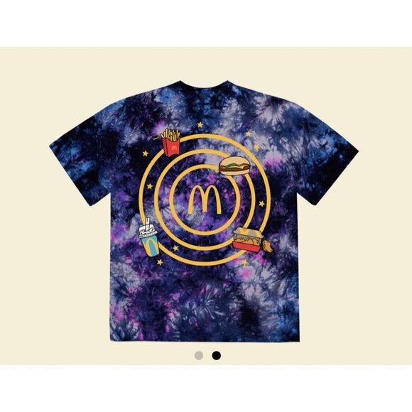 NWT Kid Cudi Camp McDonald's intergalactic tie dye shirt - exclusive limited edi - Picture 2 of 7